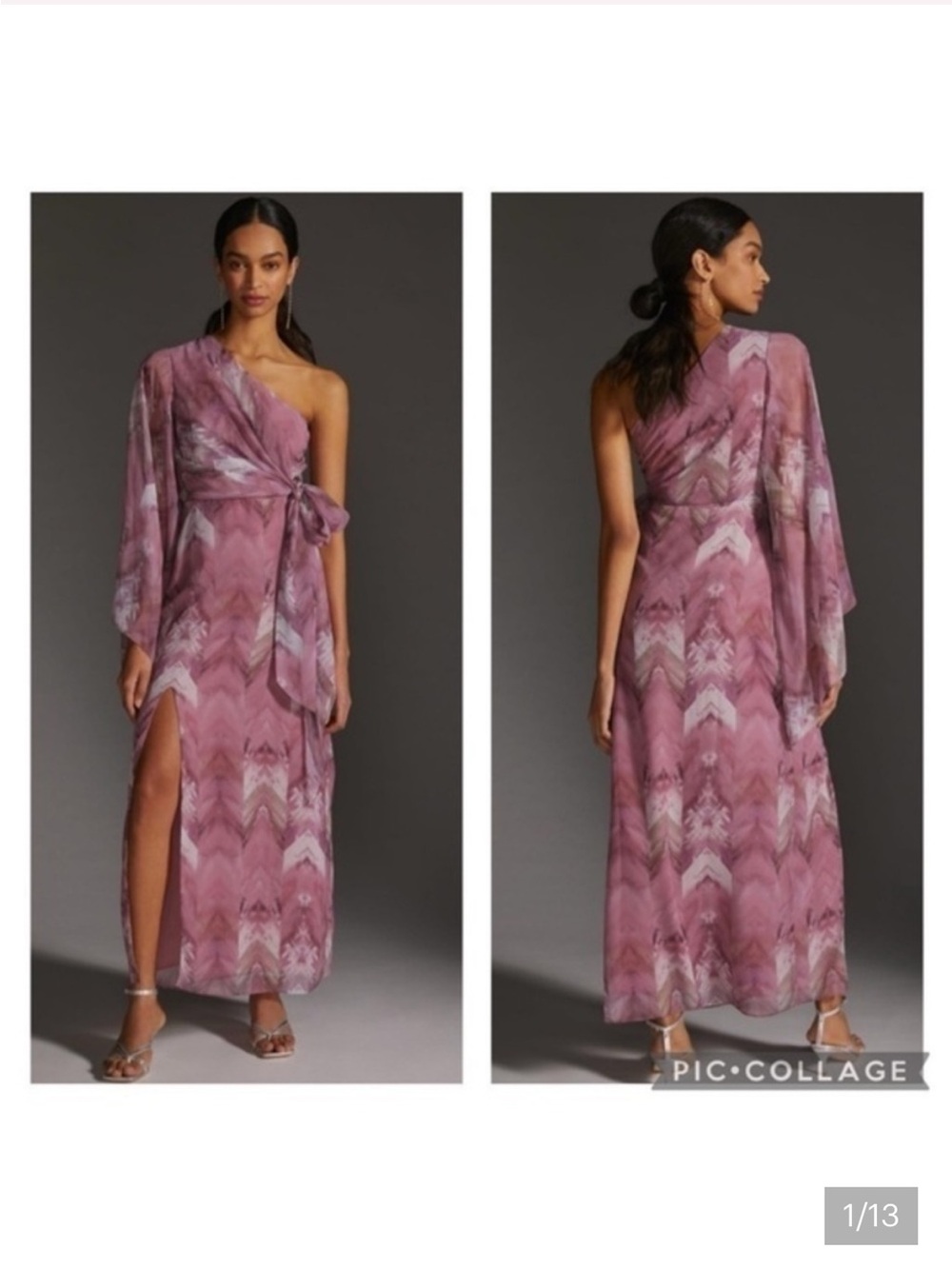 NWT Anthropologie Nikita Mhaisalkar One-Shoulder Maxi Dress
